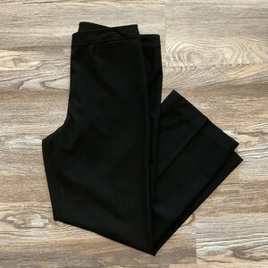 J Jill Black Mid Rise Straight Leg Trouser Dress Pants 10